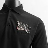  Áo Thun Nam Polo BURBERRY LOGO Ngựa Thêu 3 MÀU Form Regular-Fit Vải Dệt Tơ Cao Cấp Sang Trọng 