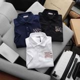  Áo Thun Nam Polo BURBERRY LOGO Ngựa Thêu 3 MÀU Form Regular-Fit Vải Dệt Tơ Cao Cấp Sang Trọng 