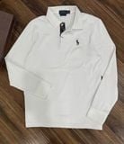  Áo POLO Tay dài Polo Ralph Lauren Chất Vải 100% Cotton Dệt Vân Len Mềm Mịn Ấm Thu Đông Hàng Xịn Chuẩn Hãng Full Tem Mã QR 
