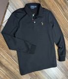  Áo POLO Tay dài Polo Ralph Lauren Chất Vải 100% Cotton Dệt Vân Len Mềm Mịn Ấm Thu Đông Hàng Xịn Chuẩn Hãng Full Tem Mã QR 