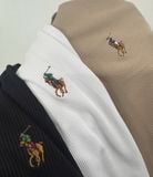  Áo POLO Tay dài Polo Ralph Lauren Chất Vải 100% Cotton Dệt Vân Len Mềm Mịn Ấm Thu Đông Hàng Xịn Chuẩn Hãng Full Tem Mã QR 