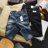  Quần Jean Nam ZARA XANH DENIM VÀ ĐEN Lót Viền Ống Form SlimFit Mềm Mịn Co Giãn Hàng Xịn Chuẩn Hãng CÓ BIG SIZE 
