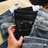  Quần Jean Nam ZARA XANH DENIM VÀ ĐEN Lót Viền Ống Form SlimFit Mềm Mịn Co Giãn Hàng Xịn Chuẩn Hãng CÓ BIG SIZE 