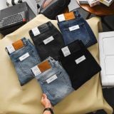  Quần Jean Nam ZARA XANH DENIM VÀ ĐEN Lót Viền Ống Form SlimFit Mềm Mịn Co Giãn Hàng Xịn Chuẩn Hãng CÓ BIG SIZE 