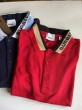  Áo Polo Nam Burberry chữ viền cổ LONDON ENGLAND Cao Cấp Form Regular Vải Mắt Cá Mập Mát Hàng Xuất Xịn 6 Màu 