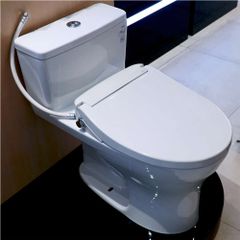 Bồn cầu nắp rửa cơ Ecowasher TOTO MS855DE4 1 khối, xả 4.5/3.0L