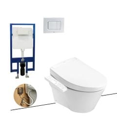 Bồn cầu treo tường TOTO CW822RA/TCF33461GAA/WH172A/MB170P nắp điện tử