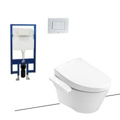 Bồn cầu treo tường TOTO CW822REA/TCF33461GAA/WH172AT/MB170P nắp điện tử