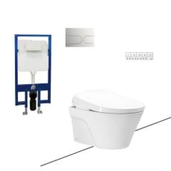 Bồn cầu treo tường TOTO CW822REA/WH172AT/TCF47360GAA/MB175M nắp điện tử