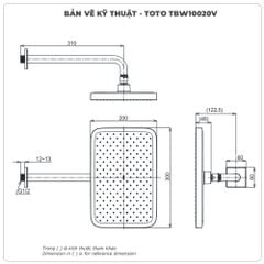 Bát sen gắn tường TOTO TBW10020V