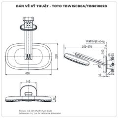 Bát sen gắn tường TOTO TBW15CB0A/TBN01002B