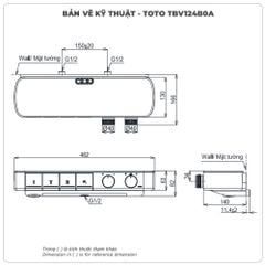 Củ sen nhiệt độ TOTO TBV124A0A có kệ để đồ