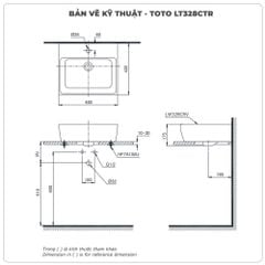 Chậu rửa mặt đặt bàn TOTO LT328CTR