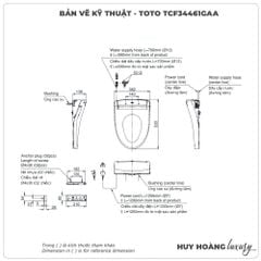 Nắp bồn cầu thông minh TOTO WASHLET TCF34461GAA S5 W25