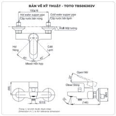 Sen tắm nóng lạnh TOTO TBS06302V