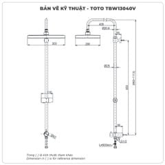 Thân sen cây TOTO TBW13040V