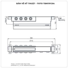 Van âm tường 4 đường nước TOTO TBN11FC0A