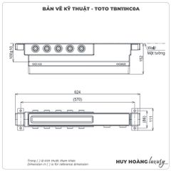 Van âm tường 5 đường nước TOTO TBN11HC0A