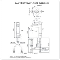 Vòi lavabo nóng lạnh TOTO TLS06305V