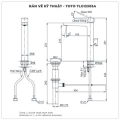 Vòi lavabo nóng lạnh TOTO TLG13305A