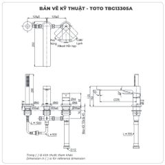 Vòi sen xả bồn tắm TOTO TBG13305A