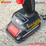  MÁY SIẾT VÍT TRƯỢT KAIZEN MOTOR KHÔNG CHỔI THAN CHÂN PIN PHỔ THÔNG ĐẦU KẸP THÁO RỜI LINH HOẠT SVT60N 