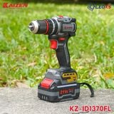  MÁY KHOAN PIN 3 CHỨC NĂNG 13MM KAIZEN KZ-ID1370FL KHÔNG CHỔI THAN, CHÂN PIN PHỔ THÔNG 