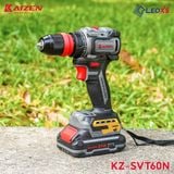  MÁY SIẾT VÍT TRƯỢT KAIZEN MOTOR KHÔNG CHỔI THAN CHÂN PIN PHỔ THÔNG ĐẦU KẸP THÁO RỜI LINH HOẠT SVT60N 