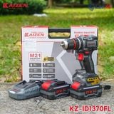  MÁY KHOAN PIN 3 CHỨC NĂNG 13MM KAIZEN KZ-ID1370FL KHÔNG CHỔI THAN, CHÂN PIN PHỔ THÔNG 