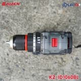  MÁY KHOAN PIN 3 CHỨC NĂNG 10MM KAIZEN MOTOR KHÔNG CHỔI THAN CHÂN PIN PHỔ THÔNG M21 ID1060BL 