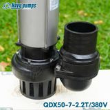  BƠM CHÌM INOX NƯỚC THẢI NAVY ĐIỆN 380V & 220V 3 PHA QDX50-7-2.2T 