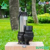  MÁY BƠM CHÌM INOX NƯỚC THẢI SHUSHUI CÔNG SUẤT 2200W SUV2200 - BƠM CHÌM NƯỚC THẢI 2 HP 