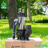  MÁY BƠM CHÌM INOX NƯỚC THẢI SHUSHUI CÔNG SUẤT 1500W SUV1500 - BƠM CHÌM NƯỚC THẢI 2 HP 