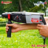  KHOAN CHUYÊN 3 CHỨC NĂNG KAIZEN CHUYÊN KHOAN ĐỤC BÊ TÔNG TƯỜNG MŨI 26MM CÔNG SUẤT 1010W MÃ RH2601 