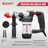  MÁY KHOAN BÚA CẦM TAY 2 CHỨC NĂNG KAIZEN KZ-RH30CT 1100W CHUYÊN KHOAN VÀ ĐỤC 