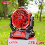  QUẠT DÙNG PIN 40W KAIZEN BẢN CAO CẤP CÓ HẸN GIỜ KZ-CF360 - LINH HOẠT DÙNG ĐIỆN AC/DC 