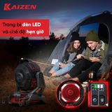  QUẠT DÙNG PIN 40W KAIZEN BẢN CAO CẤP CÓ HẸN GIỜ KZ-CF360 - LINH HOẠT DÙNG ĐIỆN AC/DC 