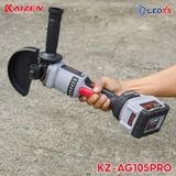  MÁI MÀI GÓC DÙNG PIN KAIZEN MODEL KZ-AG105PRO ĐỘNG CƠ KHÔNG CHỔI THAN PIN DÒNG XẢ CAO 