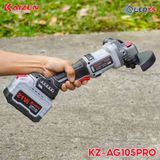  MÁI MÀI GÓC DÙNG PIN KAIZEN MODEL KZ-AG105PRO ĐỘNG CƠ KHÔNG CHỔI THAN PIN DÒNG XẢ CAO 