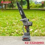  MÁY CƯA XÍCH DÙNG PIN KAIZEN MODEL CAO CẤP KZ-CS250PRO ĐỘNG CƠ KHÔNG CHỔI THAN CÓ MÀN HÌNH ĐIỆN TỬ 