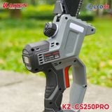  MÁY CƯA XÍCH DÙNG PIN KAIZEN MODEL CAO CẤP KZ-CS250PRO ĐỘNG CƠ KHÔNG CHỔI THAN CÓ MÀN HÌNH ĐIỆN TỬ 