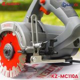  MÁY CẮT GẠCH ĐÁ CẦM TAY 110MM 1600W KAIZEN MC110A - CẮT ƯỚT GIẢM BỤI, THẨM MỸ 