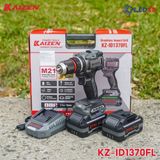  MÁY KHOAN PIN 3 CHỨC NĂNG 13MM KAIZEN KZ-ID1370FL KHÔNG CHỔI THAN, CHÂN PIN PHỔ THÔNG 
