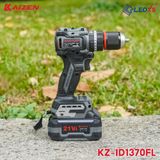  MÁY KHOAN PIN 3 CHỨC NĂNG 13MM KAIZEN KZ-ID1370FL KHÔNG CHỔI THAN, CHÂN PIN PHỔ THÔNG 