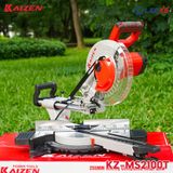  MÁY CẮT NHÔM GỖ TY TRƯỢT LƯỠI 255MM VERSION ĐỎ KAIZEN MÃ KZ-MS2100T CÔNG SUẤT 2100W 