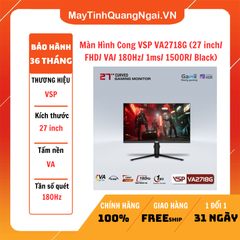 Màn Hình Cong VSP VA2718G (27 inch/ FHD/ VA/ 180Hz/ 1ms/ 1500R/ Black)