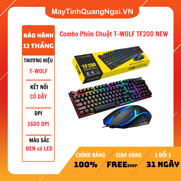 Combo Phím Chuột T-WOLF TF200 NEW