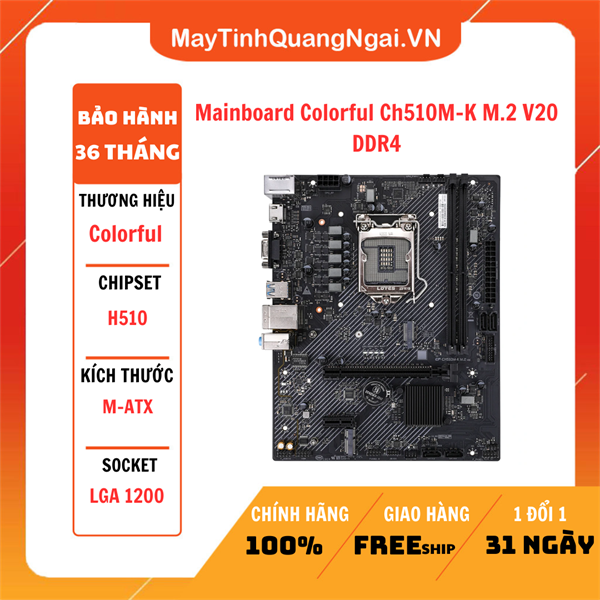 Mainboard Colorful Ch510M-K M.2 V20 DDR4