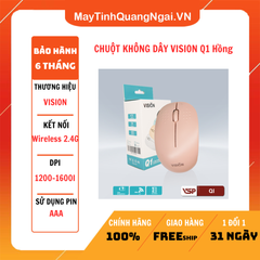 CHUỘT KHÔNG DÂY VISION Q1 Hồng
