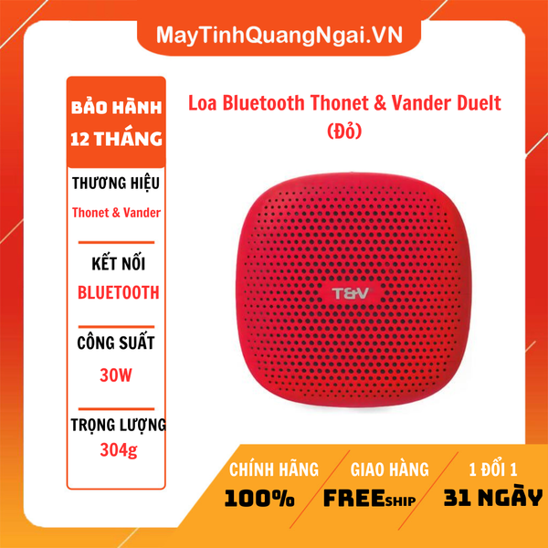 Loa Bluetooth Thonet & Vander Duelt (Đỏ)
